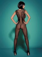 Body Obsessive Bodystocking N112 - Černá S - M/L